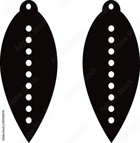 Marquez shape earrings jewelry template svg vector cutfile for cricut and silhouette photo