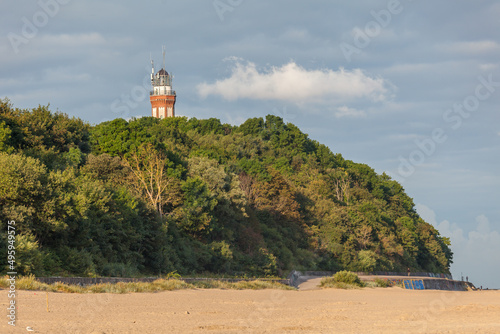A beautiful lighthouse on the shores of Niechorze.
