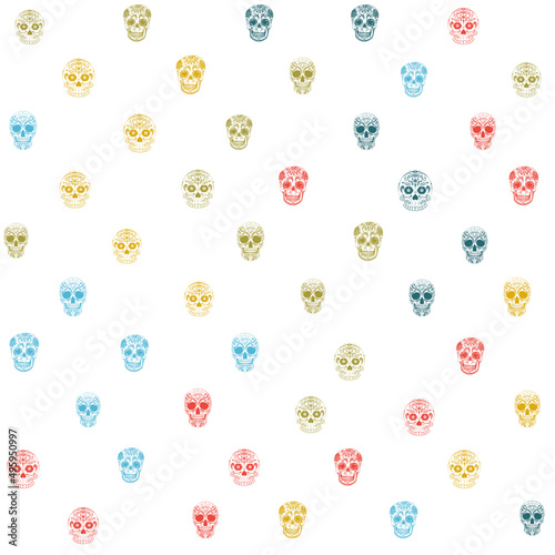 skull pattern, skull seamless background texture