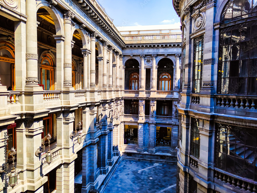 Naklejka premium Old palace inside, Mexico