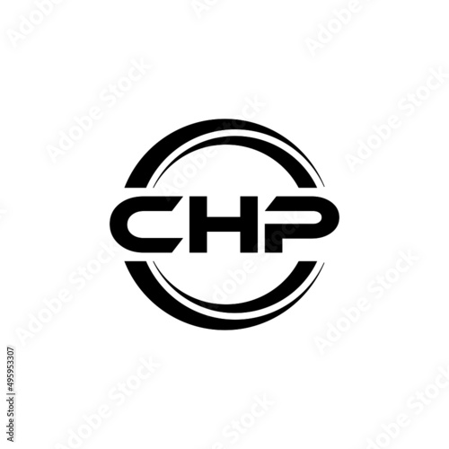 CHP letter logo design with white background in illustrator  vector logo modern alphabet font overlap style. calligraphy designs for logo  Poster  Invitation  etc.