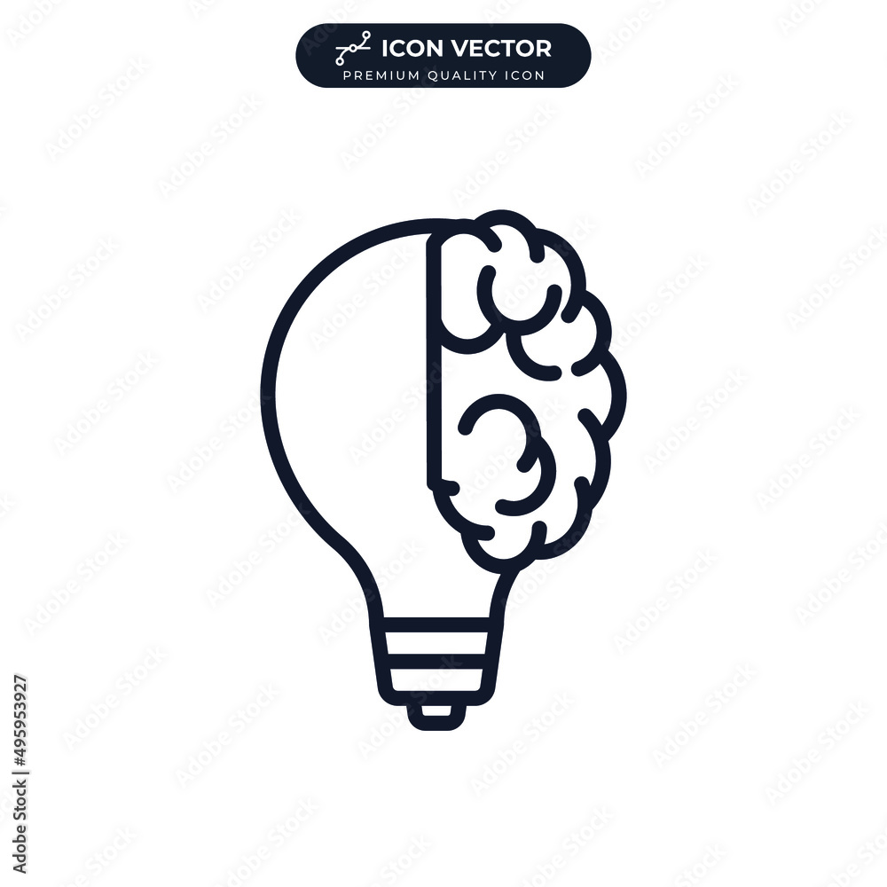 bulb brain idea icon symbol template for graphic and web design collection logo vector illustration bulb brain idea icon symbol template for graphic and web design collection logo vector illustration