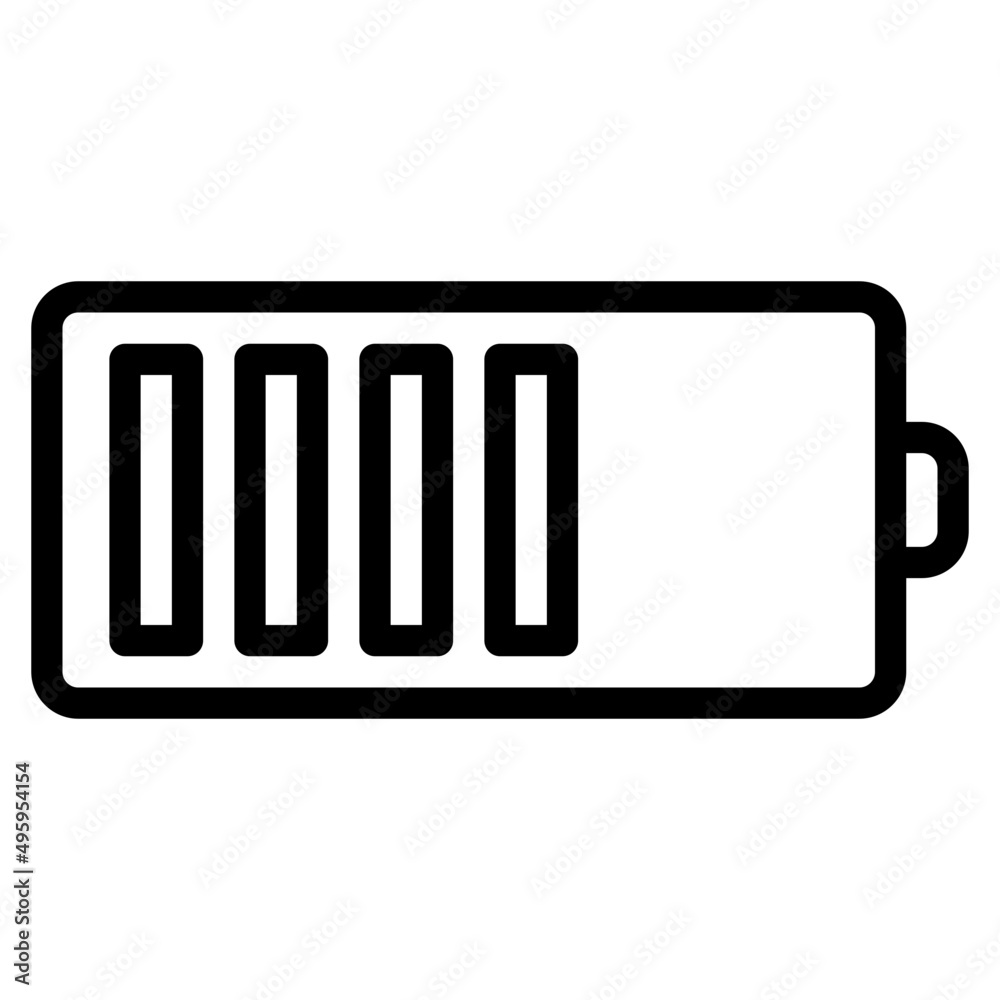 battery outline style icon battery outline style icon