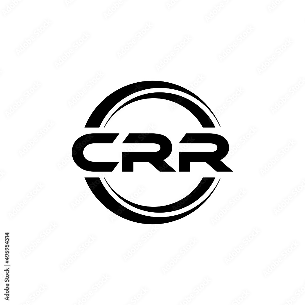 CRR letter logo design with white background in illustrator, vector logo modern alphabet font overlap style. calligraphy designs for logo, Poster, Invitation, etc.