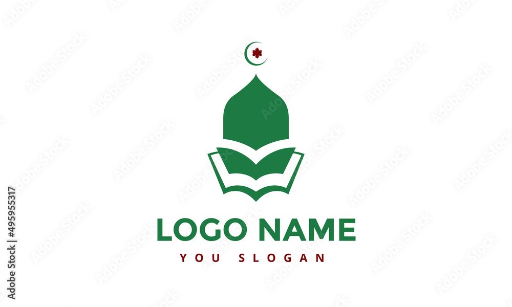 Mosque logo design, icon muslim logo template Mosque logo design, icon muslim logo template