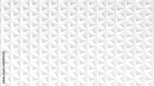 geometric pattern on white background abstract high relief 3d rendering