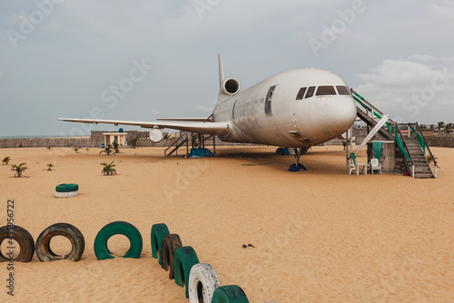 Decommissioned l-1011 TriStar in Cotonou, Benin photo