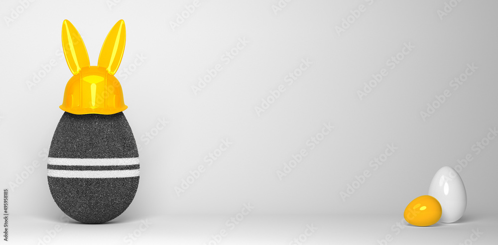 Foto Creative Easter template for a road engineering and construction company