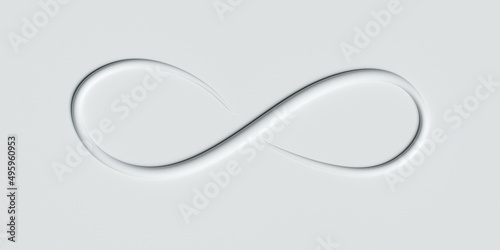 Fotografie infinity symbol, infinity sign.3d illustration