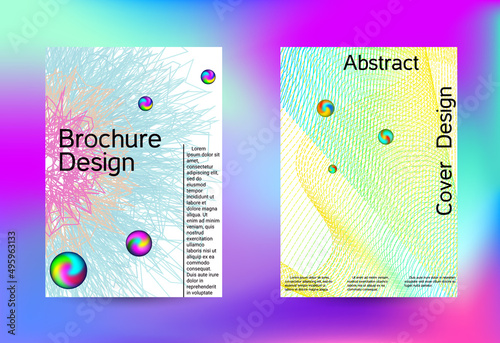 Minimum coverage of a vector. Cover design. Set of modern abstract musical backgrounds. Sound flyer for creating a fashionable cover, banner, poster, booklet...
