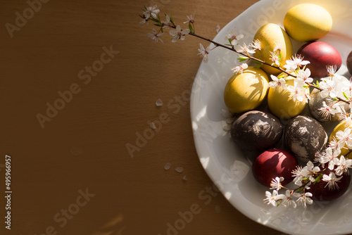tradycyjne wielkanocne pisanki, jajka kraszone wydrapywane © Katarzyna Krociel