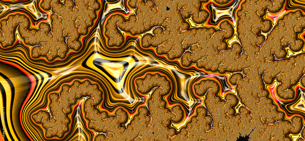 Abstract Swirl fractal background. Wallpapaer background logo geometric beautiful pattern