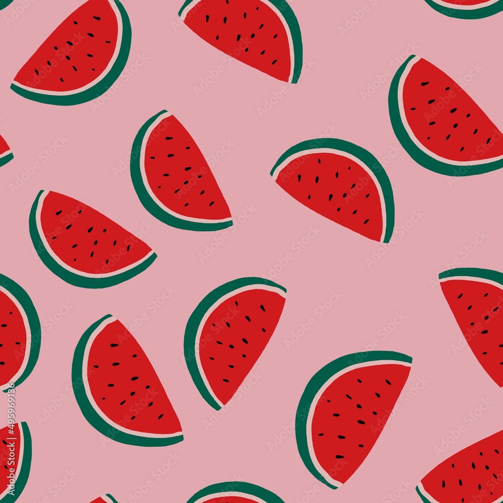 seamless watermelon pattern seamless watermelon pattern