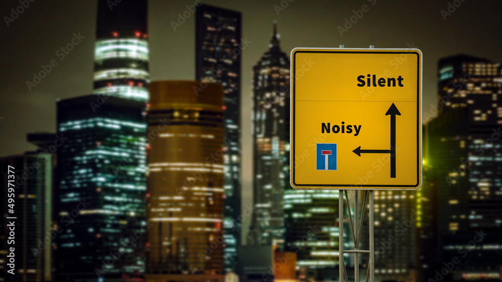 Street Sign Silent versus Noisy Street Sign Silent versus Noisy