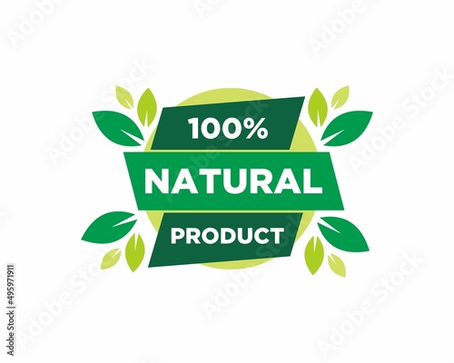 100% natural food certified label