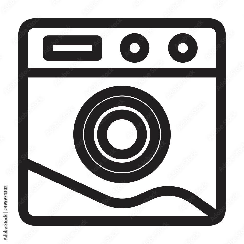 washing machine icon washing machine icon