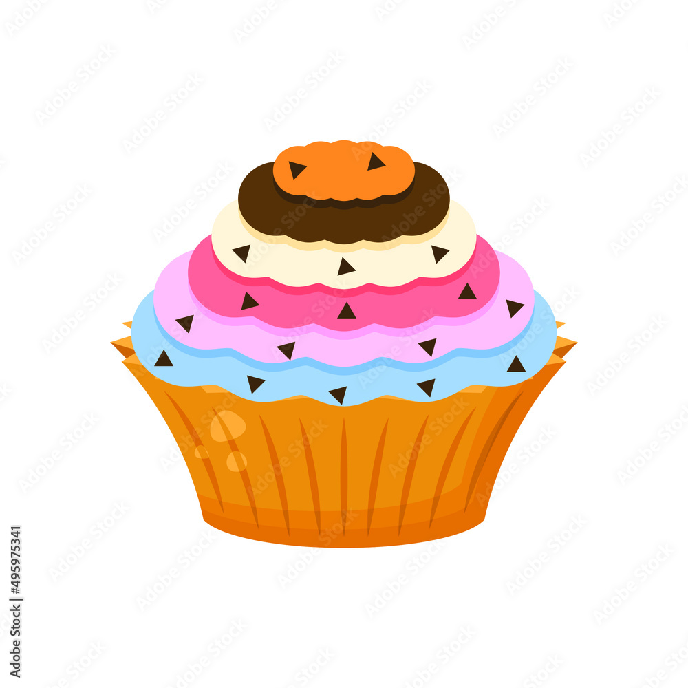 Abstract Flat Fast Food CupCake Meal Background Vector Design Style Cooking, Breakfast Abstract Flat Fast Food CupCake Meal Background Vector Design Style Cooking, Breakfast
