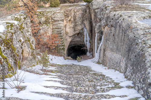 Cisterns at Phrygia valley at Midas City at Eskisehir ;Turkey , The Cisterns were essentially meeting the water needing of Midas city.