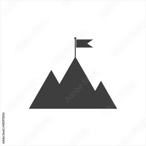 mission icon on a white background. vector graphics.