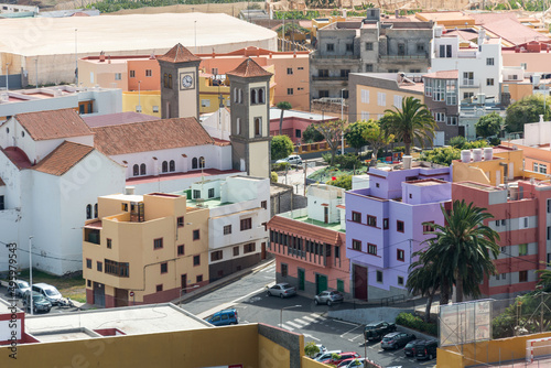 Barrio e iglesia de San Pedro Apostol en Becerril de Guía, Gran Canaria photo