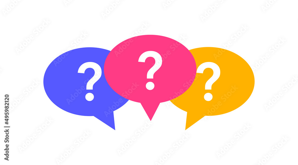 Message box with question mark icon Message box with question mark icon