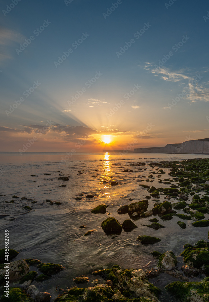 Sunset at Birling Gap