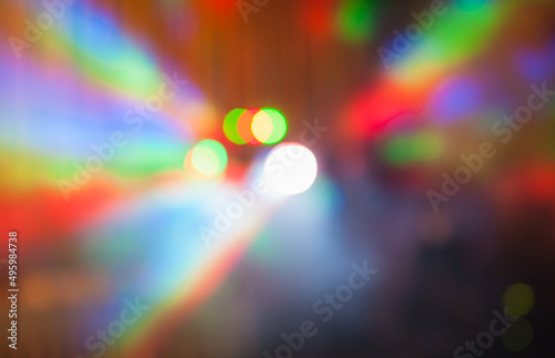Color disco club light with special effects and laser show © drummatra