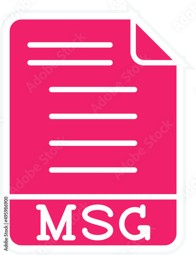 Vector Design MSG Icon Style