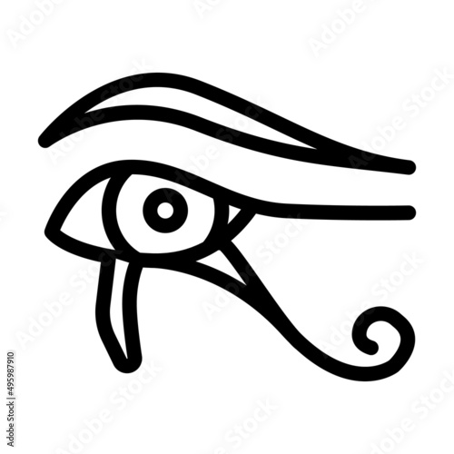 mythology of egypt line icon vector. mythology of egypt sign. isolated contour symbol black illustration