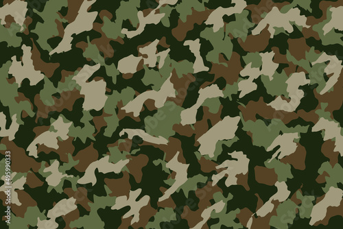 Khaki Camouflage Military Style Authentic Background Template - Green and Brown Khaki on Similar Backdrop - Wallpaper Graphic Design
