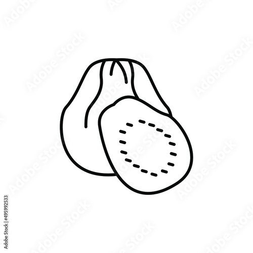 guava fruit icons  symbol vector elements for infographic web