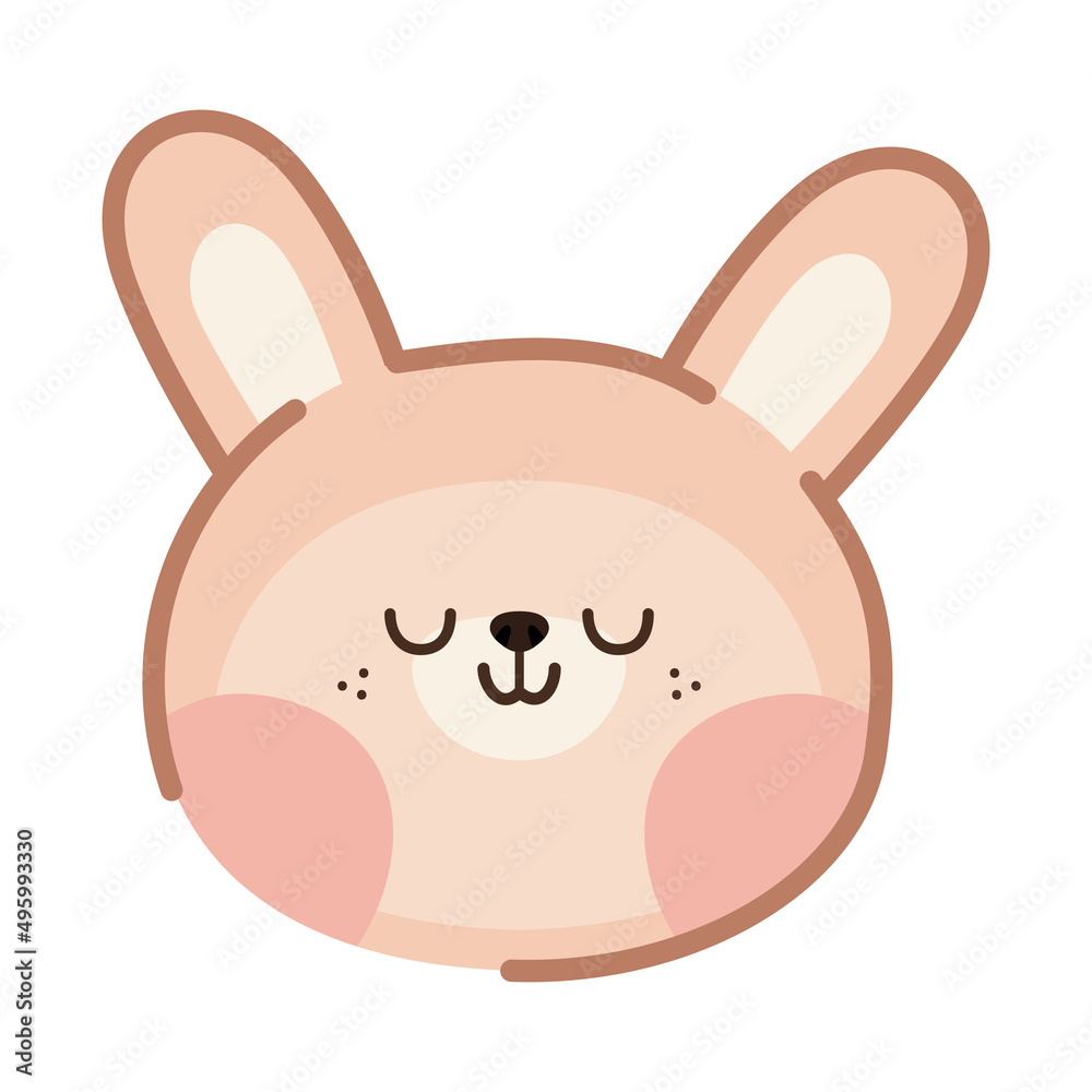 Obraz premium cute bunny face