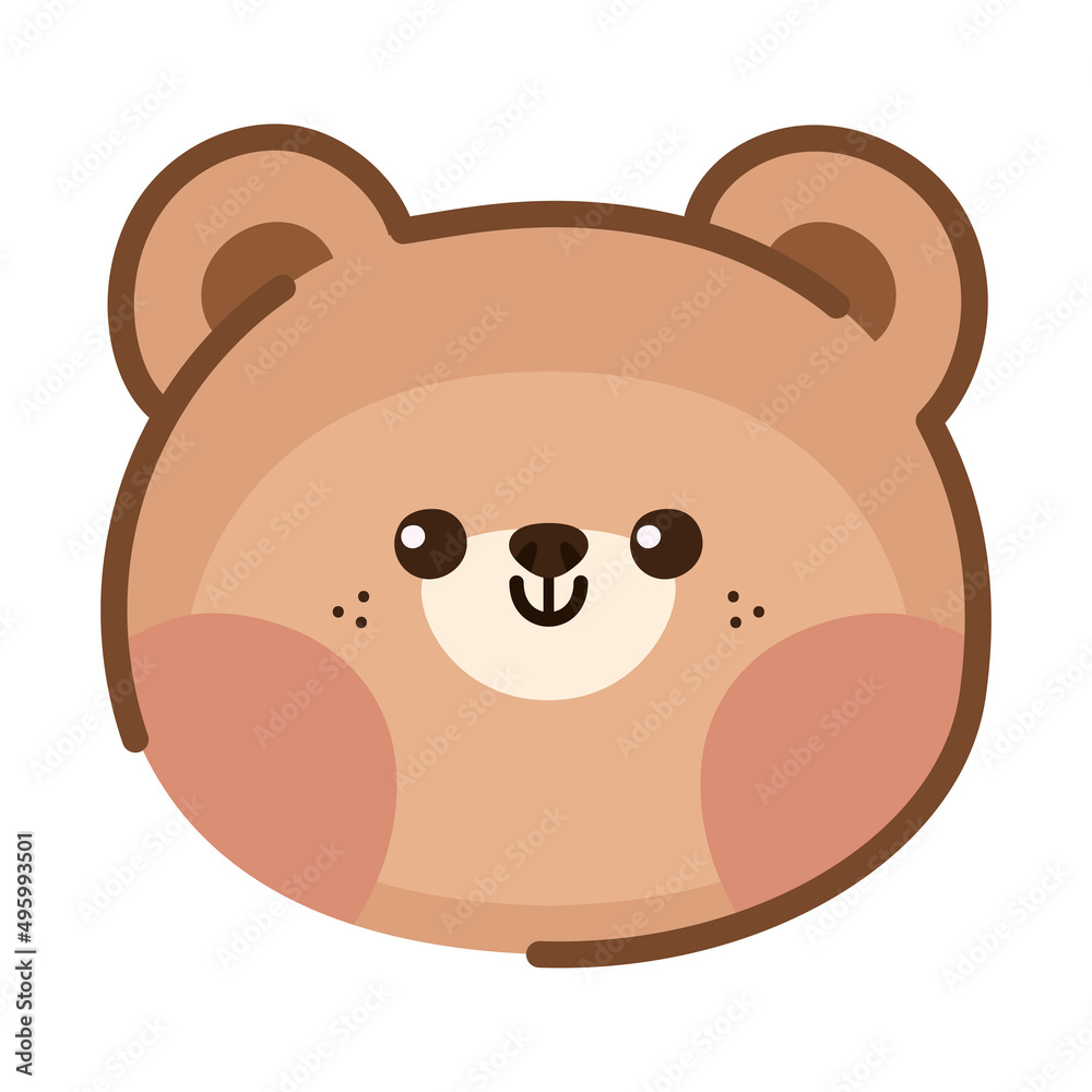 bear face design bear face design