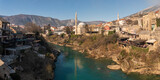 Panorama of the city of Mostar, Bosnia & Herzegovina