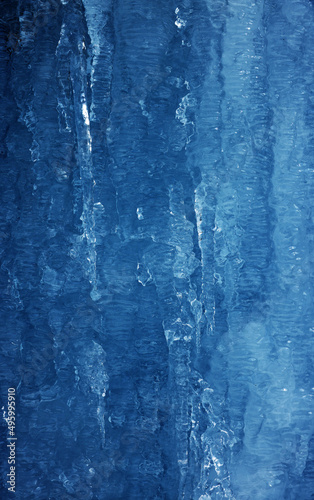Abstract dark blue ice background