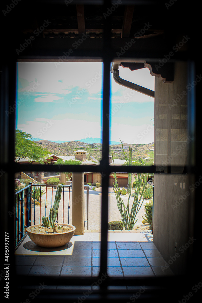 Fototapeta premium Through the window