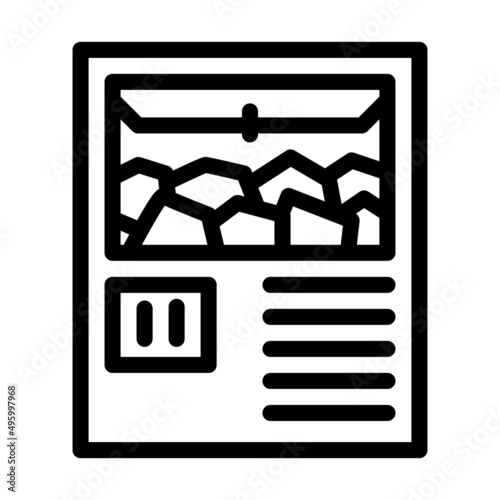 ice machines line icon vector. ice machines sign. isolated contour symbol black illustration