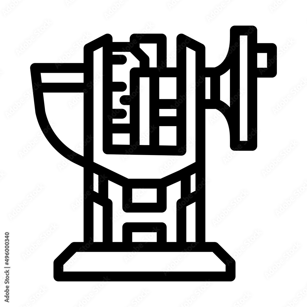 home tablet press line icon vector. home tablet press sign. isolated contour symbol black illustration home tablet press line icon vector. home tablet press sign. isolated contour symbol black illustration