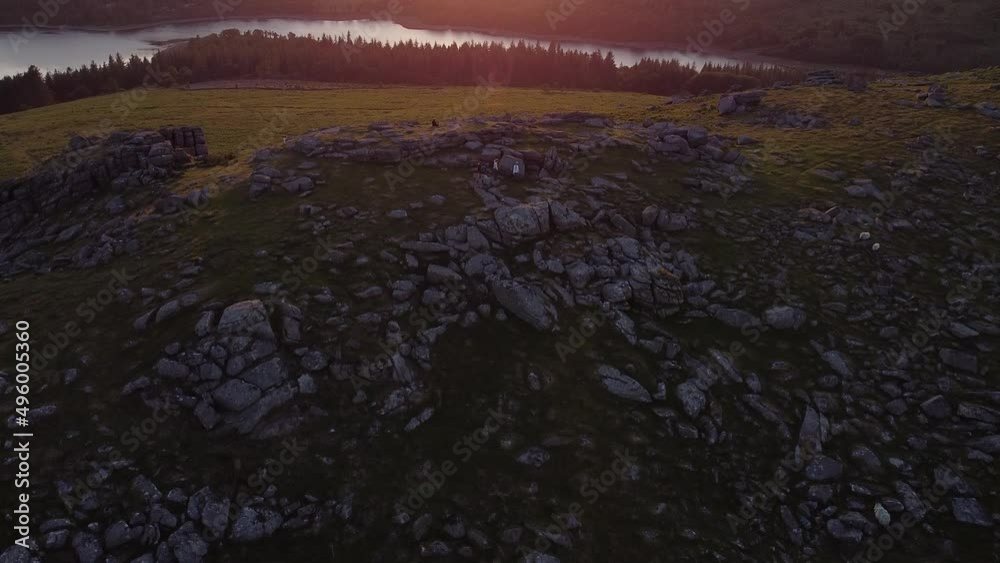 Sheep Tor Dartmoor National Park Drone FHD Sheep Tor Dartmoor National Park Drone FHD