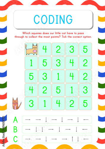 Coding and wayfinding activity for kids