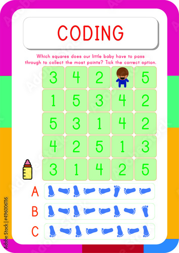 Coding and wayfinding activity for kids