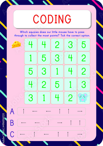 Coding and wayfinding activity for kids