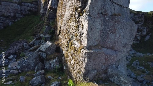 Foggintor Quarry Dartmoor National Park Drone FHD photo