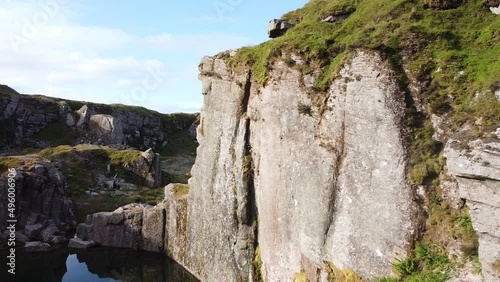 Foggintor Quarry Dartmoor National Park Drone FHD photo