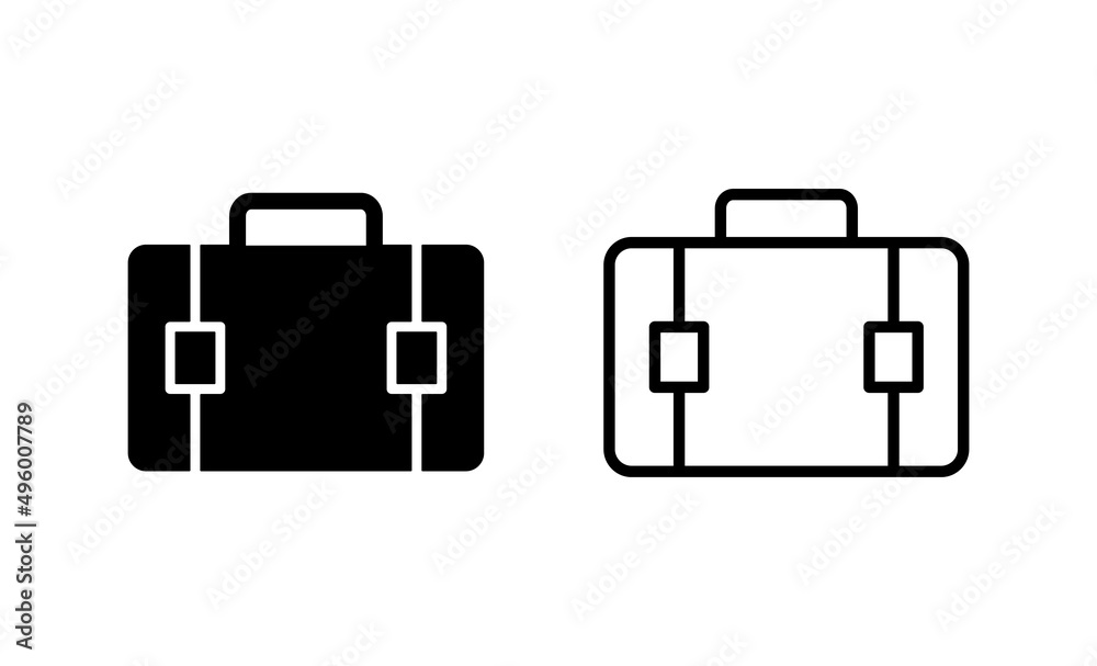 Briefcase icon vector. suitcase sign and symbol. luggage symbol. Briefcase icon vector. suitcase sign and symbol. luggage symbol.