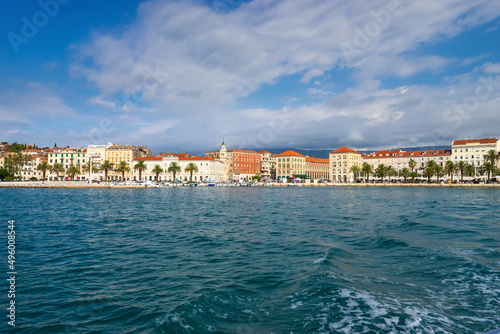 Riva promenade and skyline of Diocletian palace in Split. Croatia © Pawel Pajor