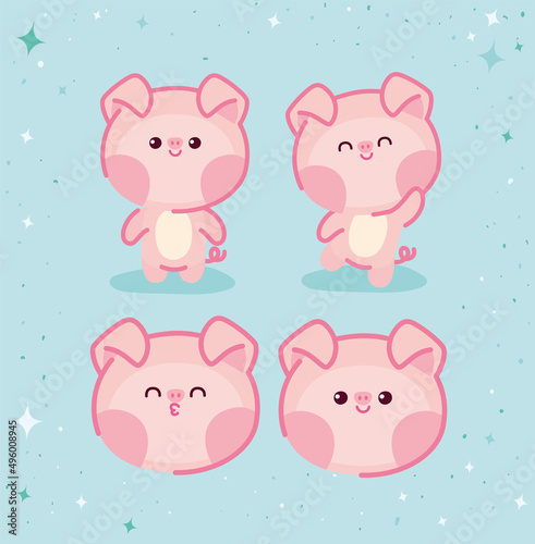 four pigs group