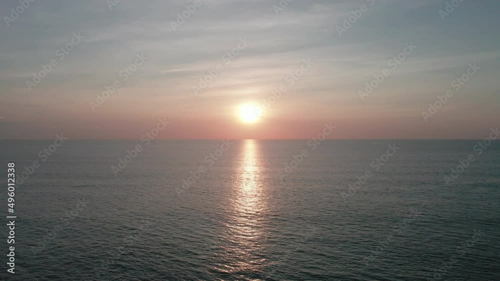 Aerial view Nature video Scene of The view from the drone on the Andaman sea, the beautiful sunset sky over sea and natural. Aerial view Nature video Scene of The view from the drone on the Andaman sea, the beautiful sunset sky over sea and natural.