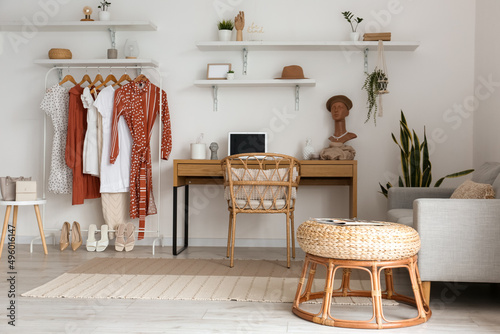 Interior of light stylish r...