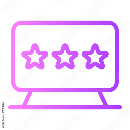 monitor rating gradient icon